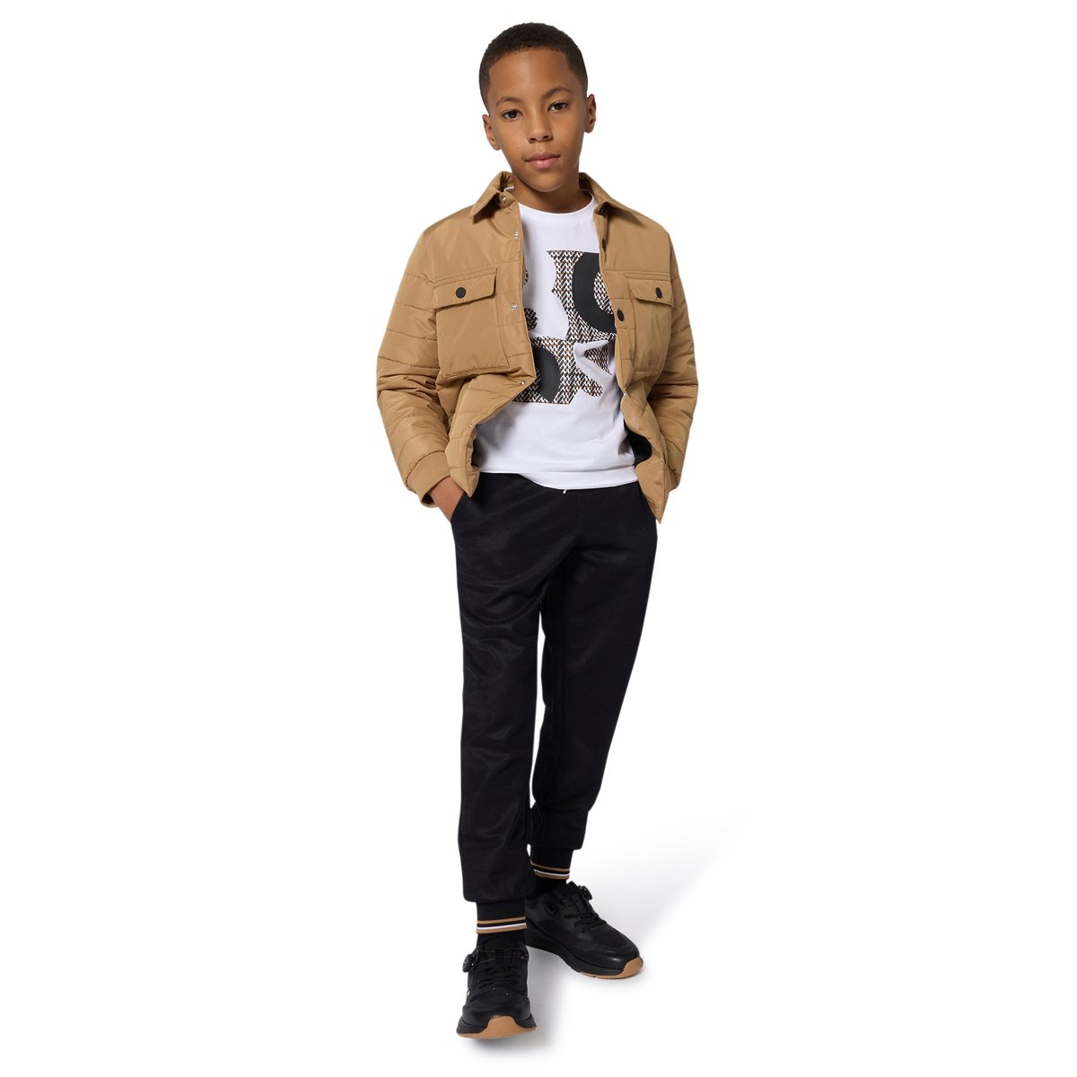T-shirts à manches longues blanc, BOSS KIDSWEAR