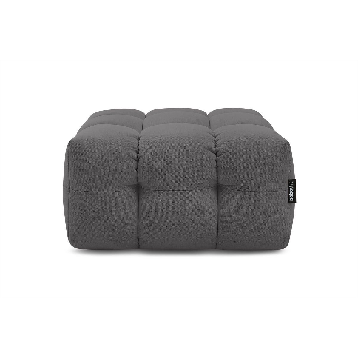 Pouf tissu, CLOUD gris foncé, BOBOCHIC