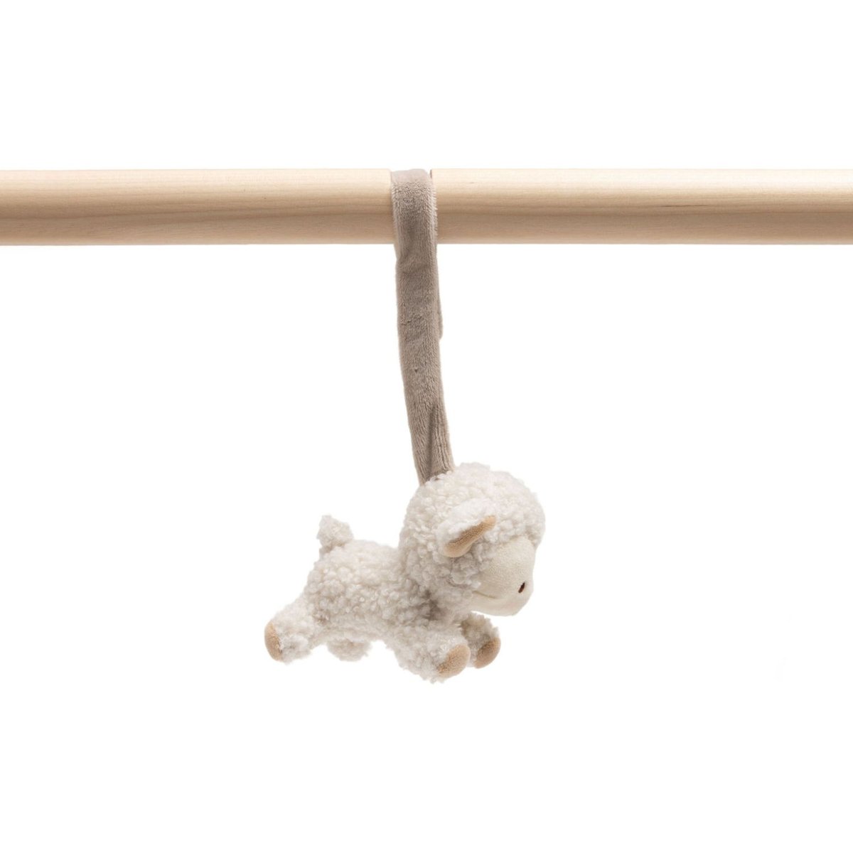 Lot de 3 jouets pour arche d'éveil ecru, gris, marron, JOLLEIN
