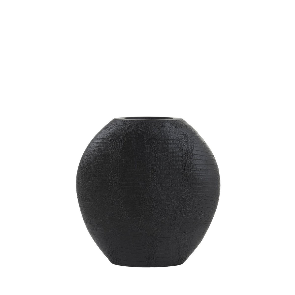 Vase Plastique SKELD noir mat, LIGHT & LIVING 
