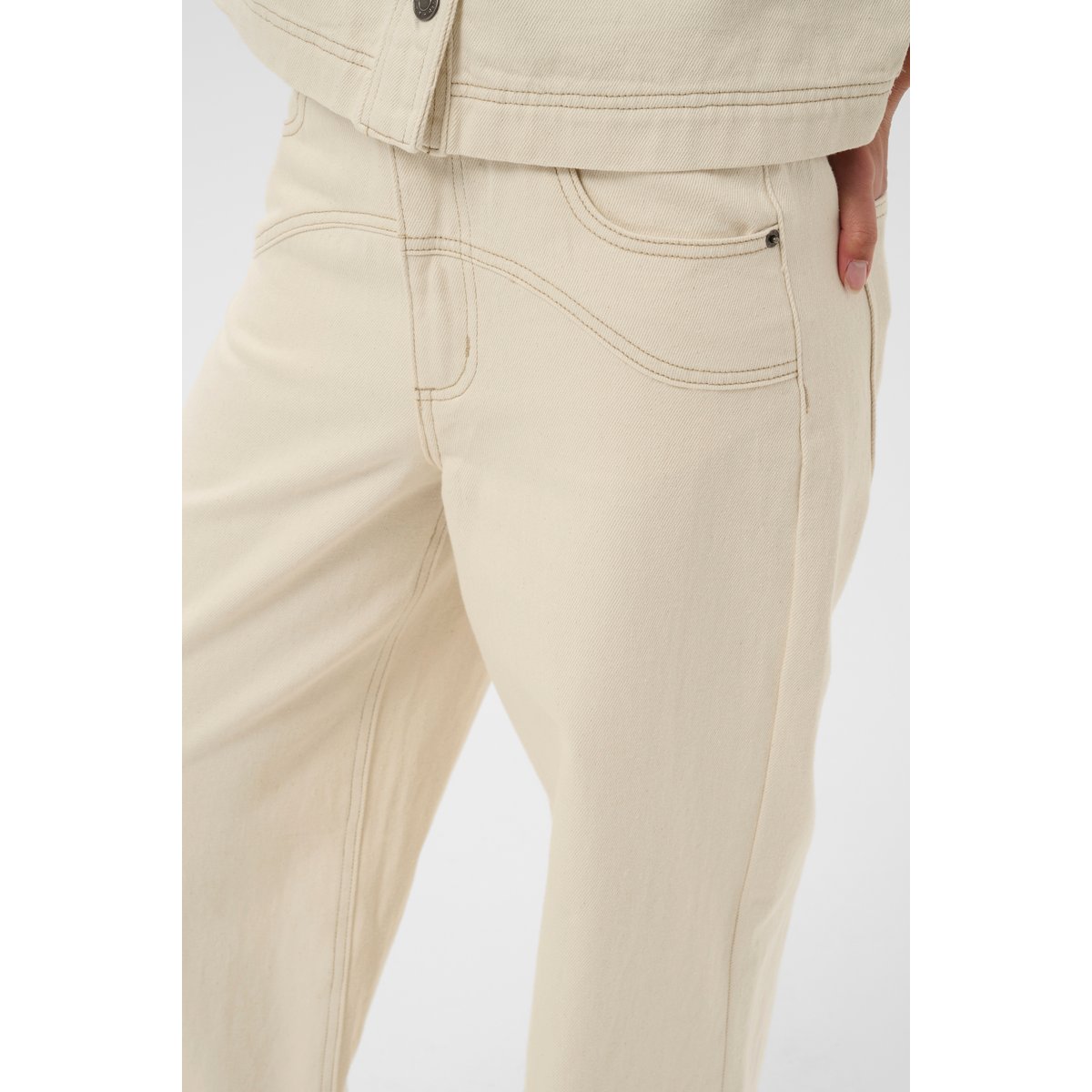 Jeans off white washed, KAFFE