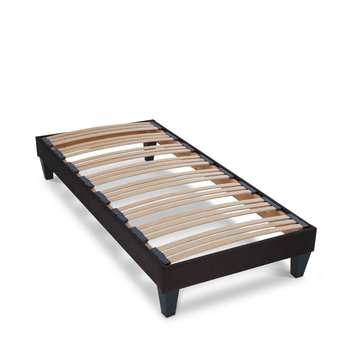 Ensemble Chenonceau 180x200 cm Matelas Mousse + Sommier Bois blanc, BELLECOUR