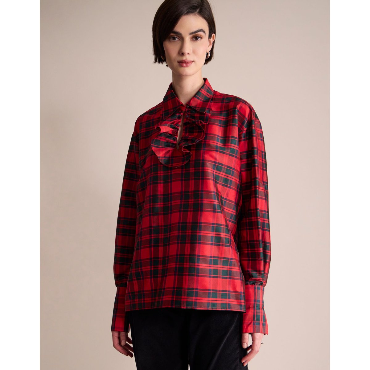Chemise Ortiz rouge, INES DE LA FRESSANGE PARIS