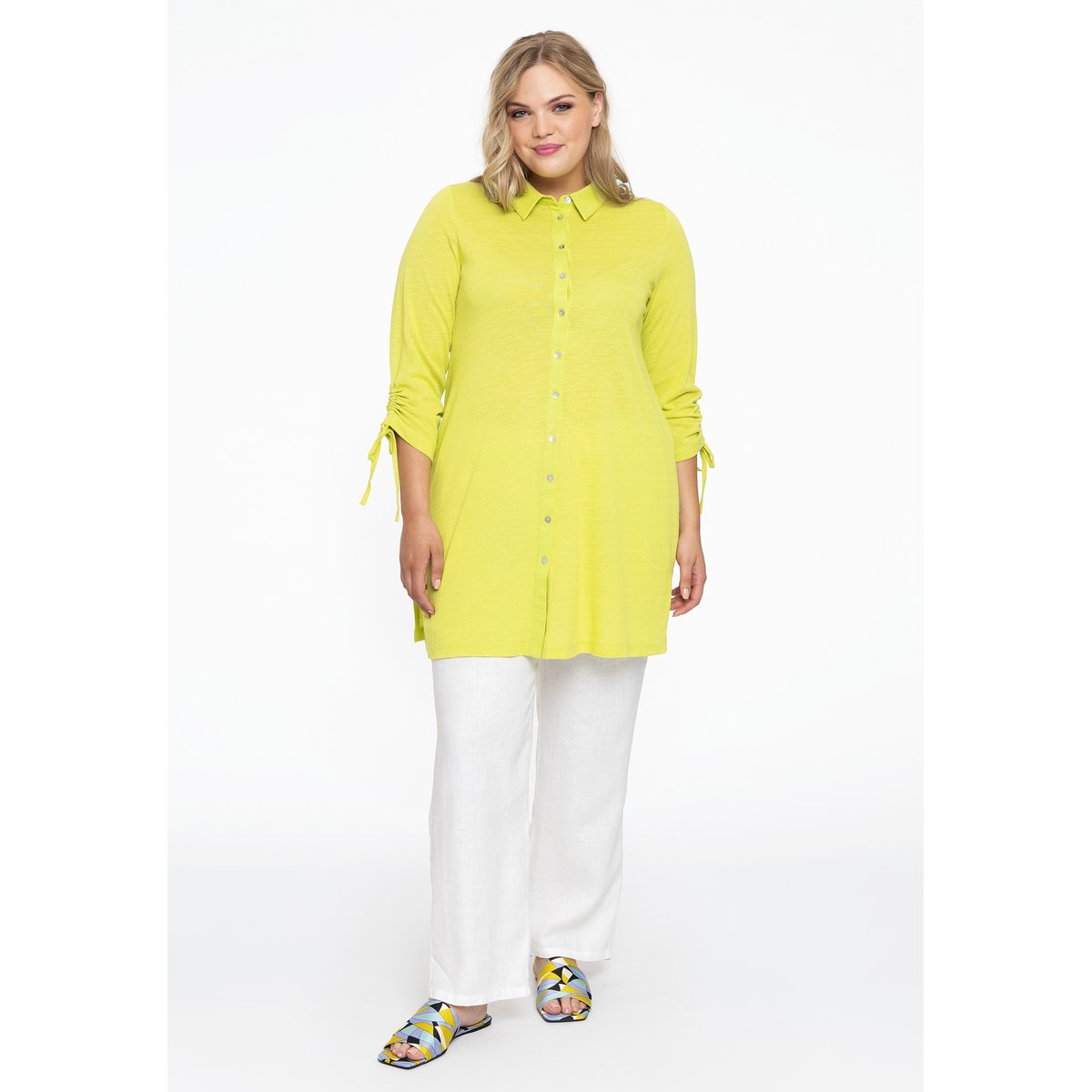 Chemise coupe ample vert vif, YOEK