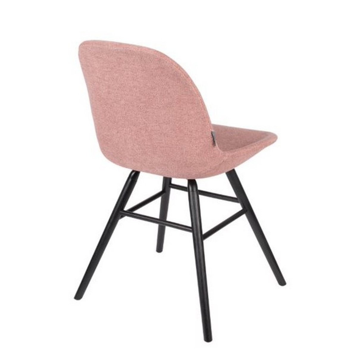 Lot de 2 chaises en tissu design - ALBERT KUIP SOFT rose, ZUIVER