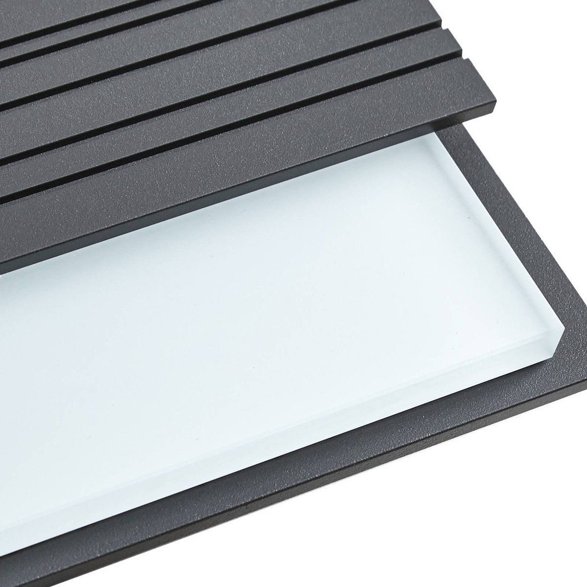 Applique extérieure en aluminium moderneLED anthracite, blanc, LUCANDE