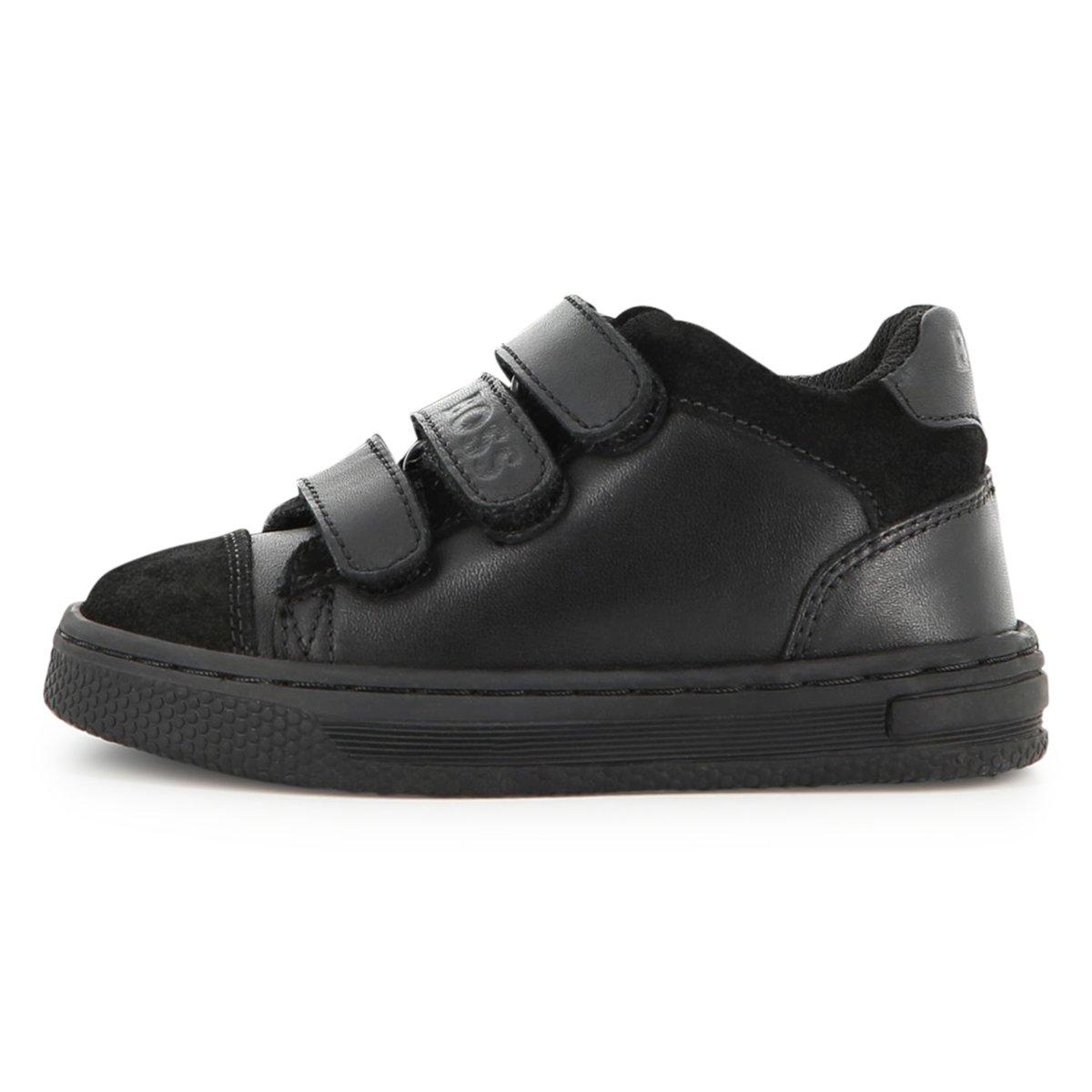 Baskets basses à scratch black, BOSS KIDSWEAR
