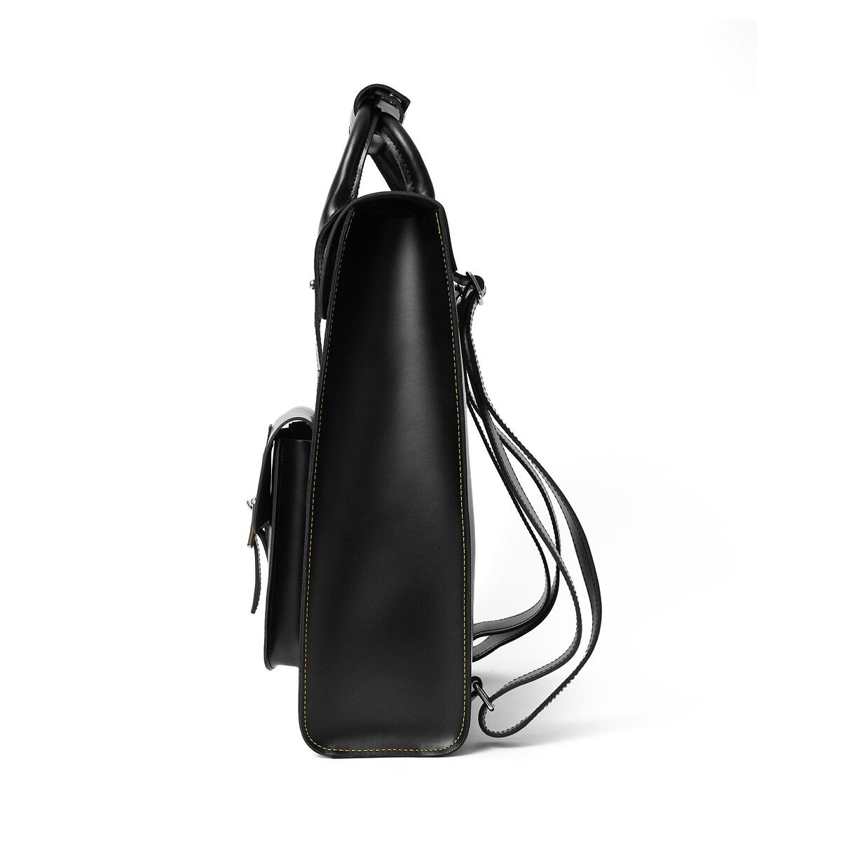 Zaino a scomparti, in pelle Kiev e Smooth nero , DR. MARTENS