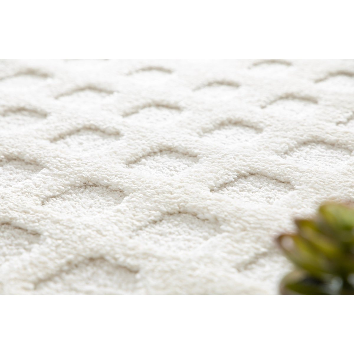 Tapis à relief doux et élégant PIXEL beige sable, AFK LIVING