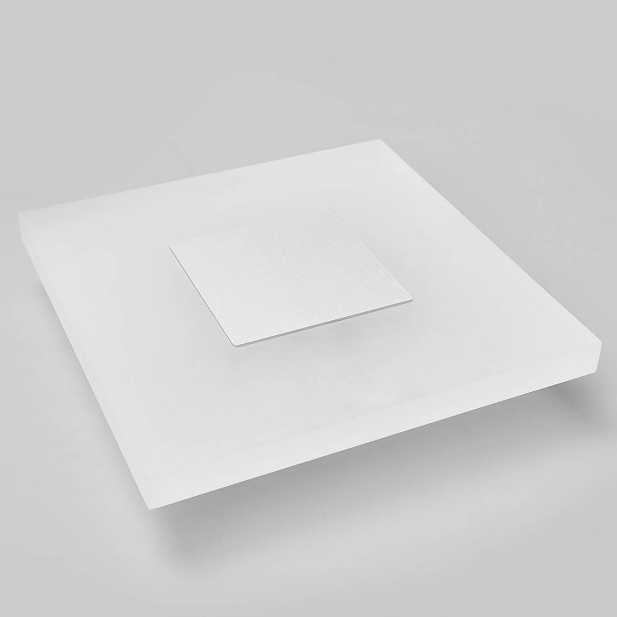 Applique moderneLED, Berlind blanc opalin, argent, LUCANDE