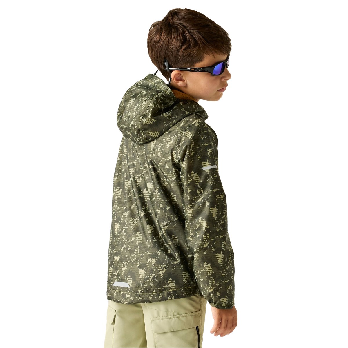 Veste imperméable motif/style ligne et camouflage LEVER sauge clair, REGATTA