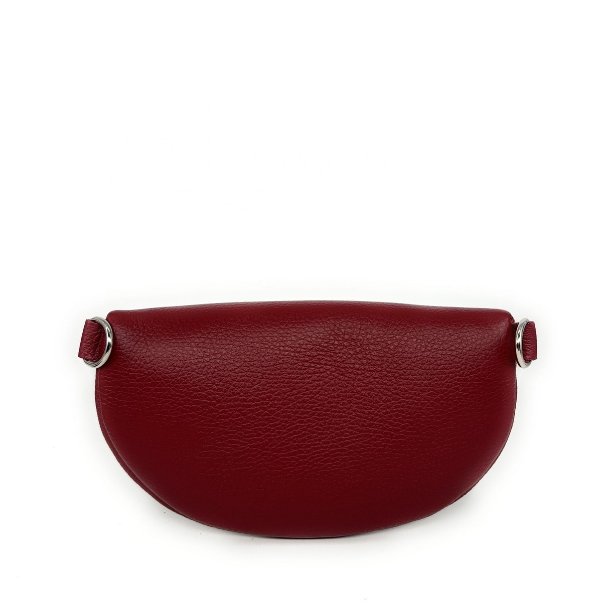 Sac banane en cuir grainé italien LOU bordeaux, OH MY BAG