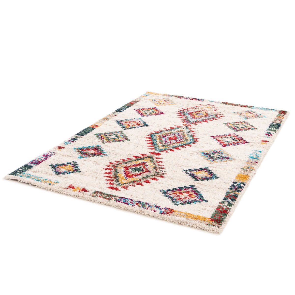 Tapis intérieur doux à motifs ethniques contemporains SIROCCO palette colorée, AFK LIVING