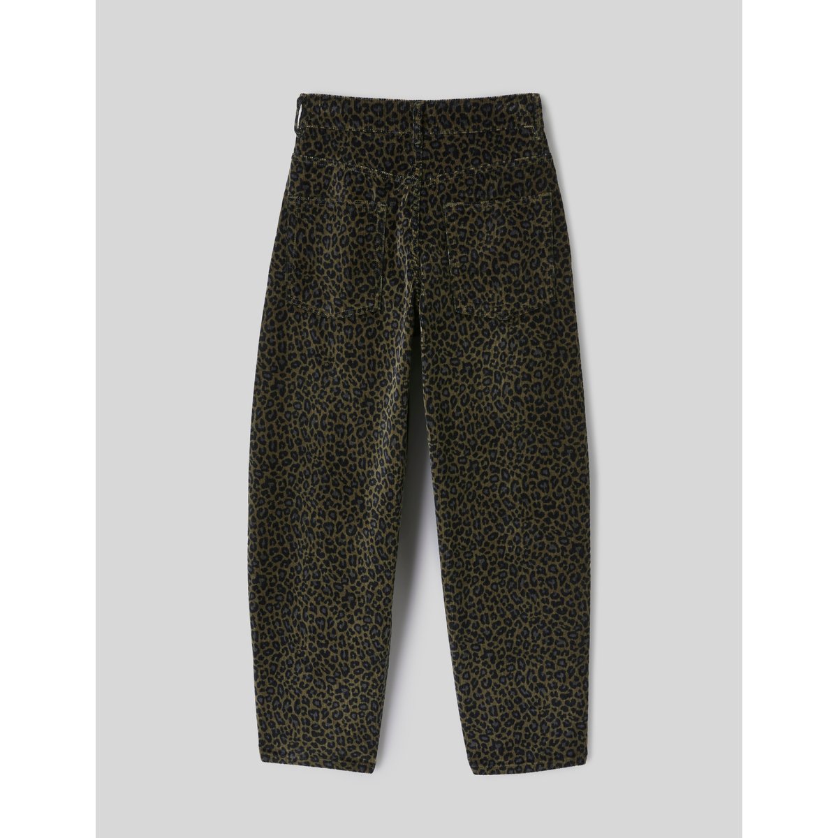 Pantalon imprimé coupe ballon vert kaki, BZB