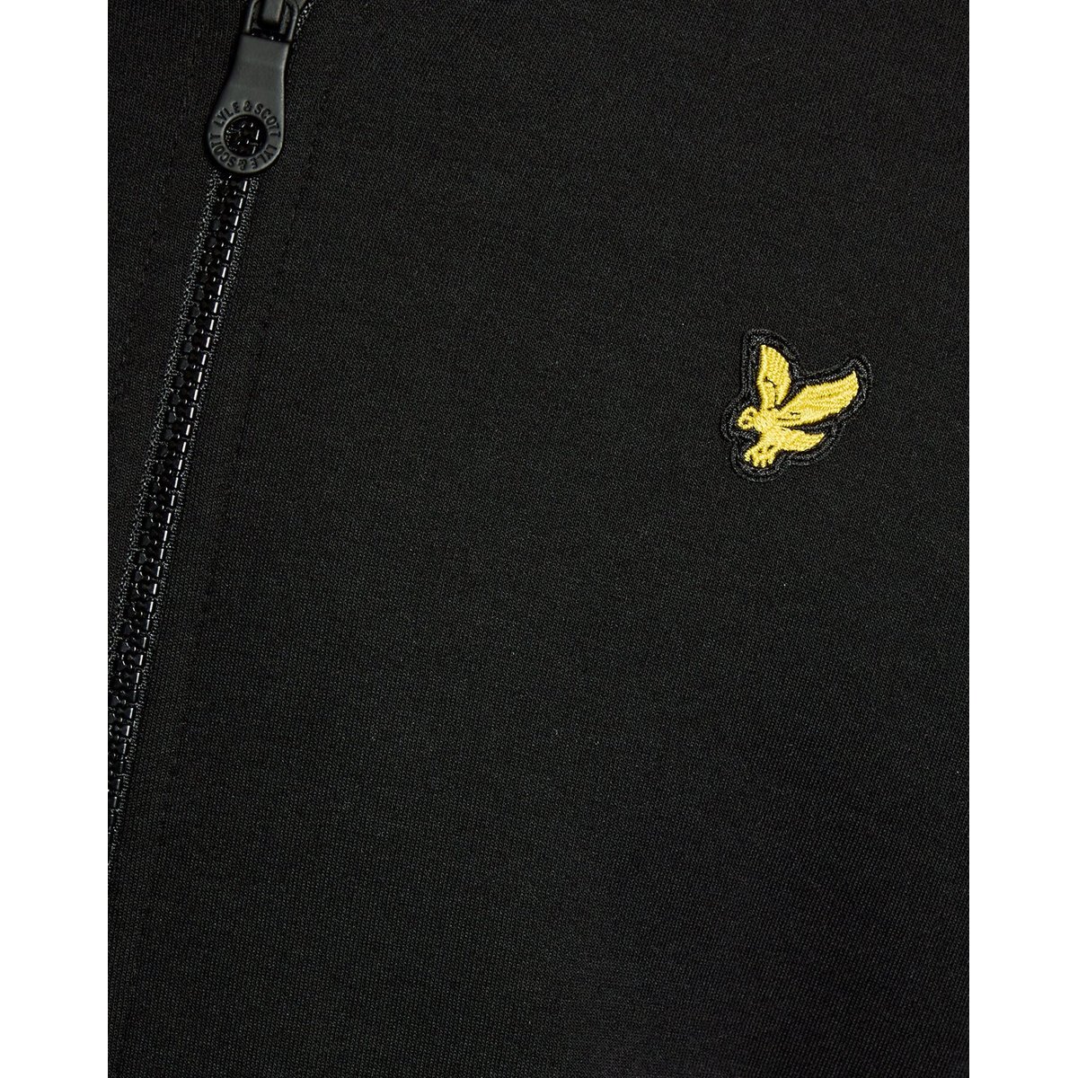 Veste bomber en mélange de coton noir jais, LYLE & SCOTT