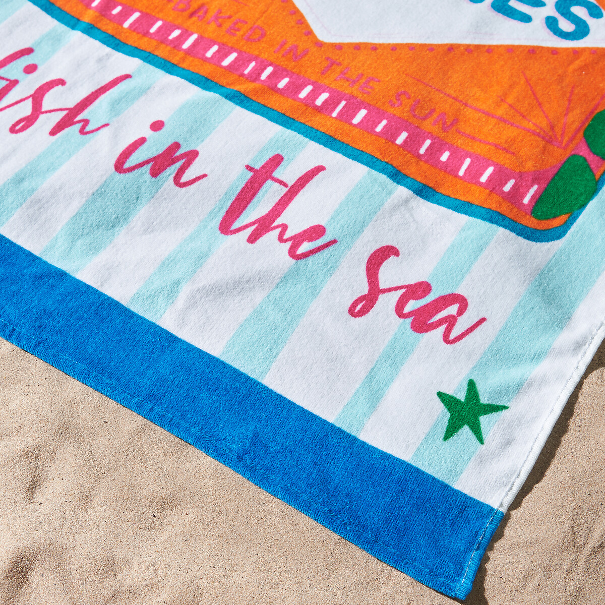 Sardines Cotton Beach Towel blue, CATHERINE LANSFIELD