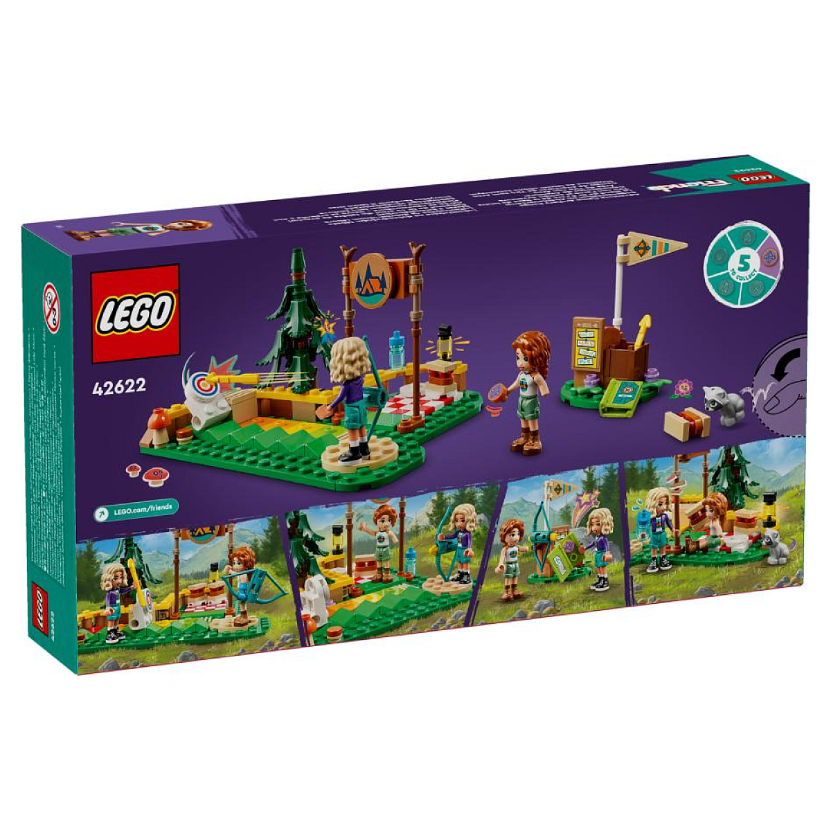 LEGO Friends - Le stand de tir à l'arc de la base de loisirs - 42622 couleur unique, LEGO