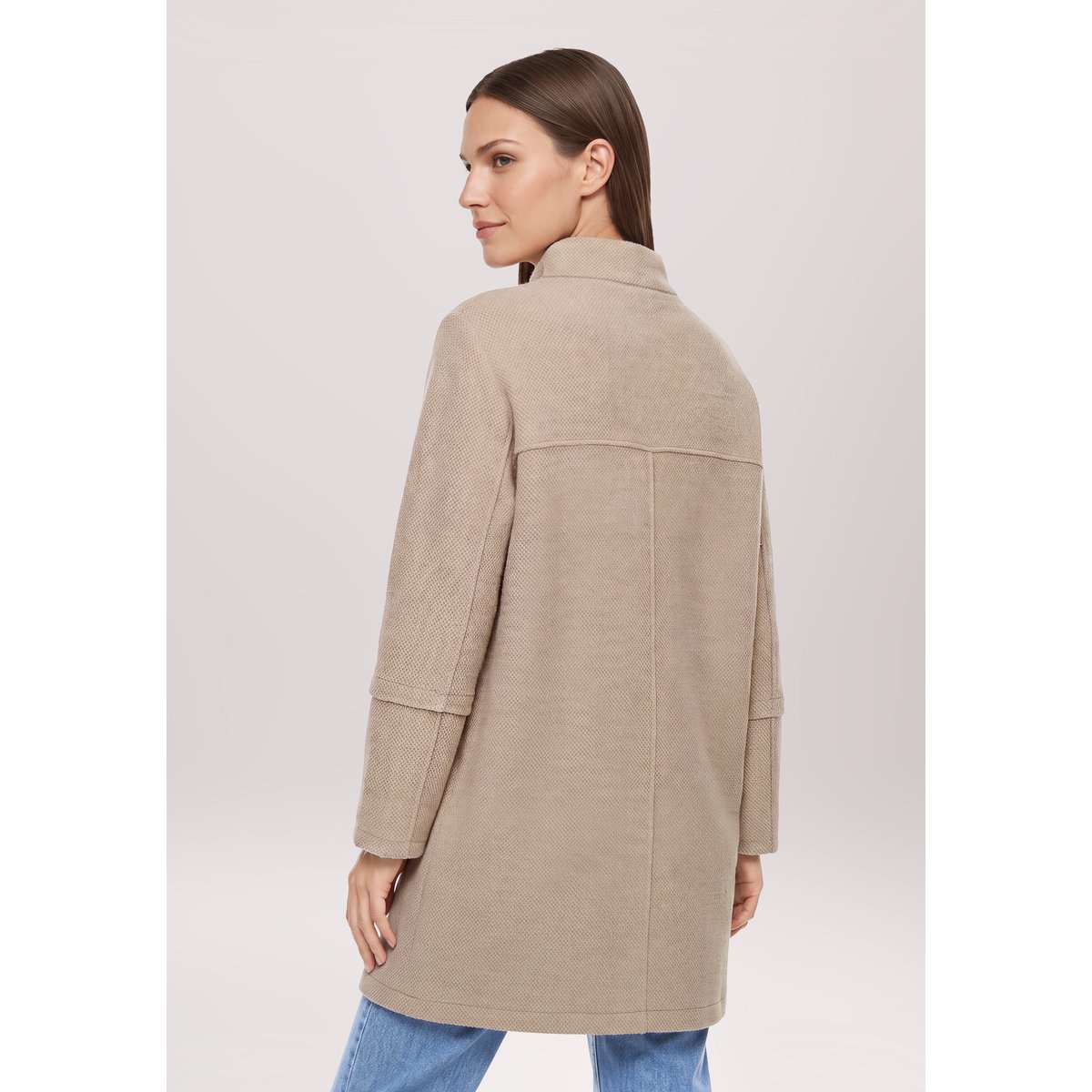 Blazer oversize à manches longues taupe, BETTY BARCLAY
