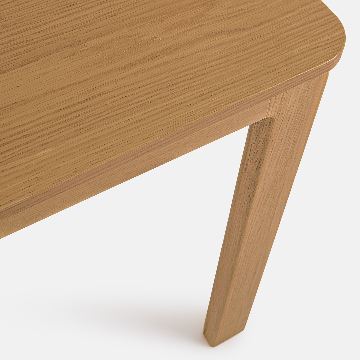 Mesa de comedor extensible de chapado de roble, de 6 a 8 cubiertos, TALET color roble, LA REDOUTE INTERIEURS