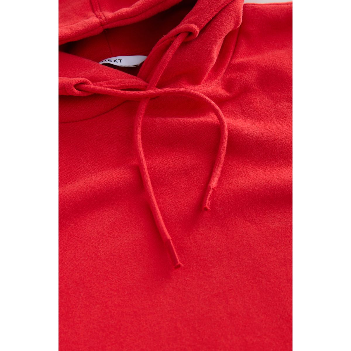 Sweat à capuche long surpiqué et poches rouge cerise, NEXT