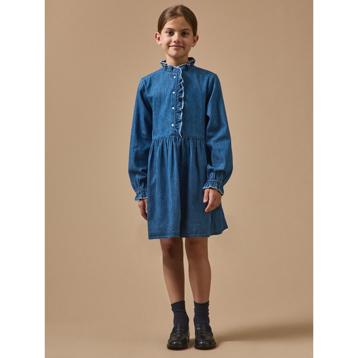 Robe en denim denim bleu, CYRILLUS