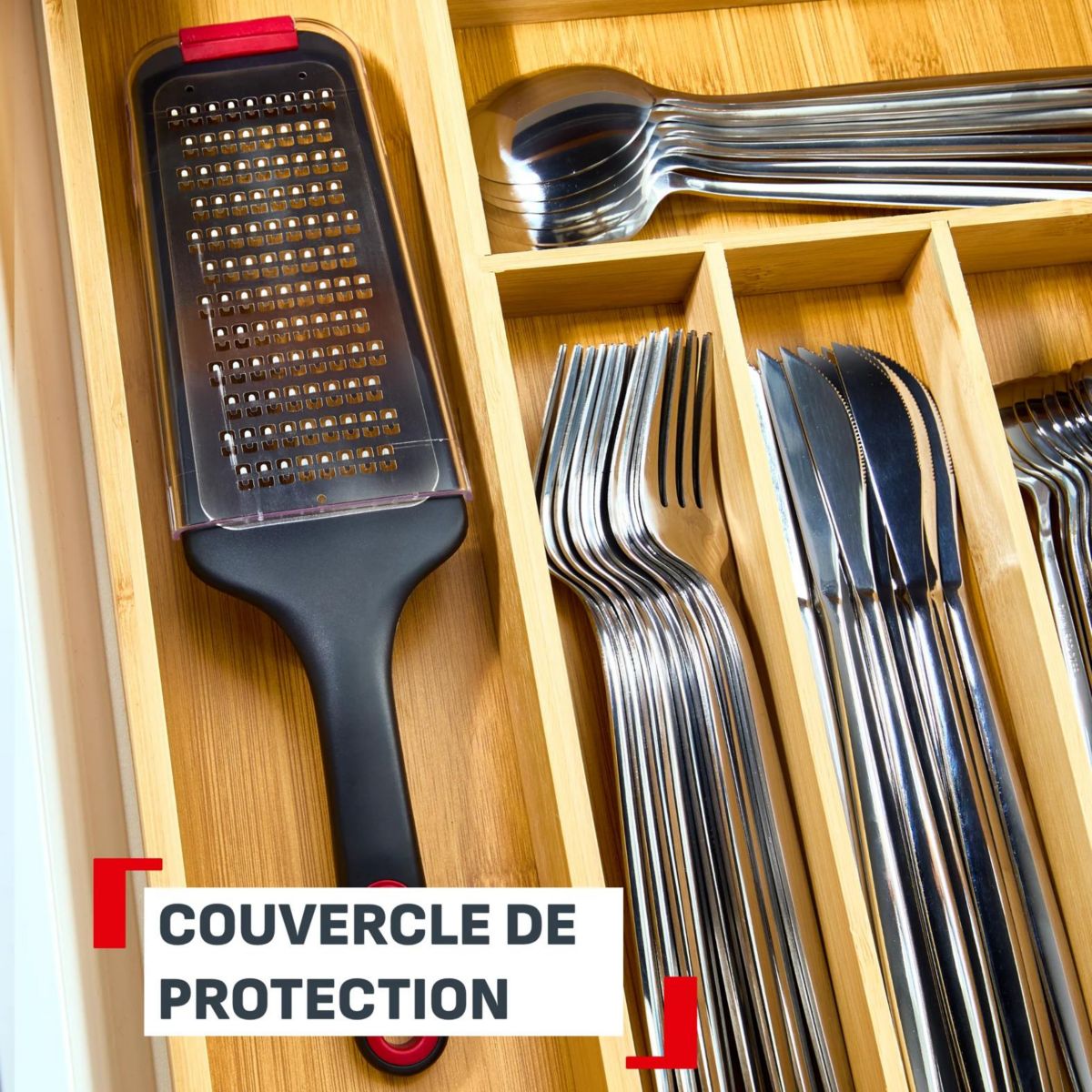 Râpe Ingenio+ couleur unique, TEFAL