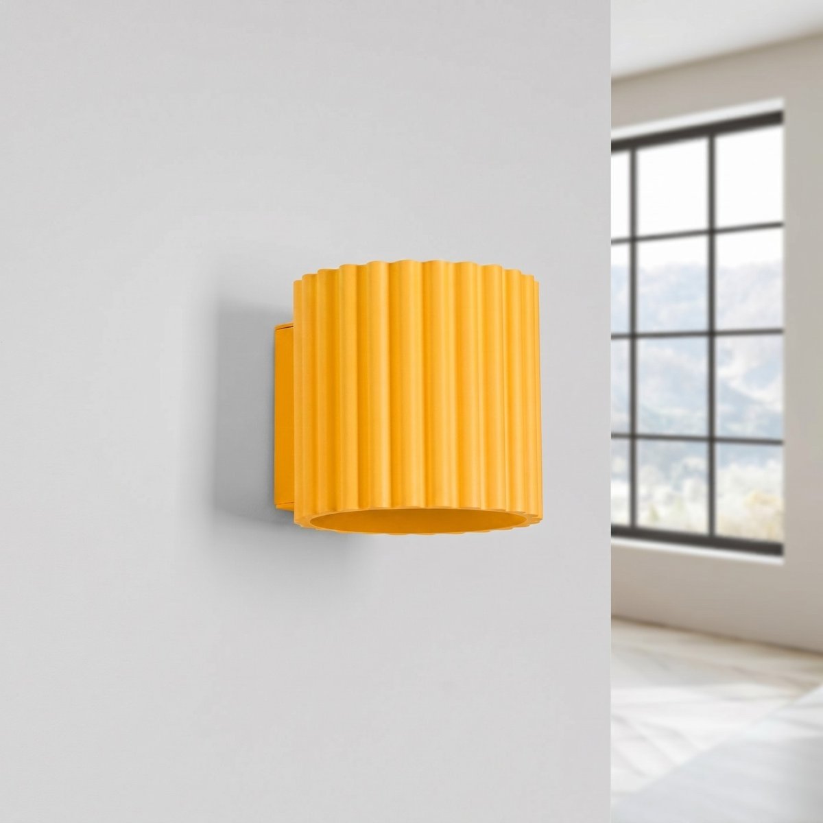 Applique murale Aluminium Jaune G9 1 AURA jaune, EDEN