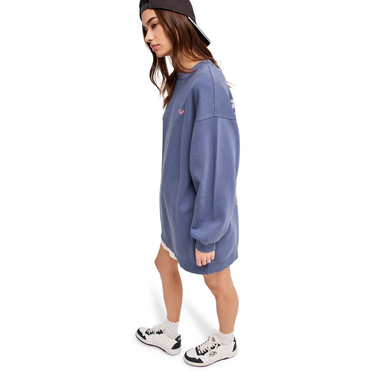 Robe sweat oversize SATURDAY NIGHT VIBES. bleu vintage indigo, ROXY