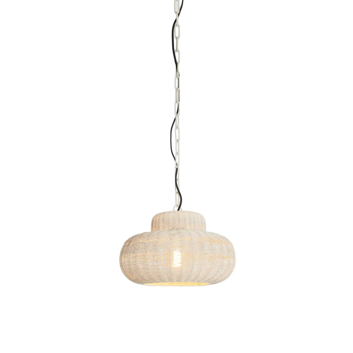 Lampe Suspendue Métal PIEDRA crème, LIGHT & LIVING 