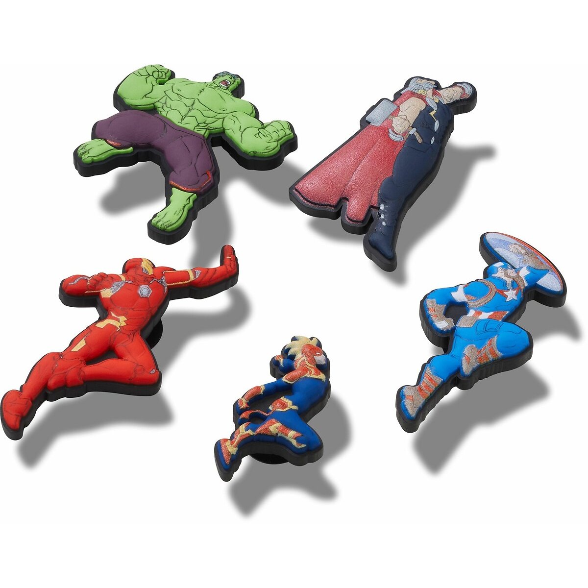 Lot de 5 Jibbitz Heros Avengers multicolore, CROCS