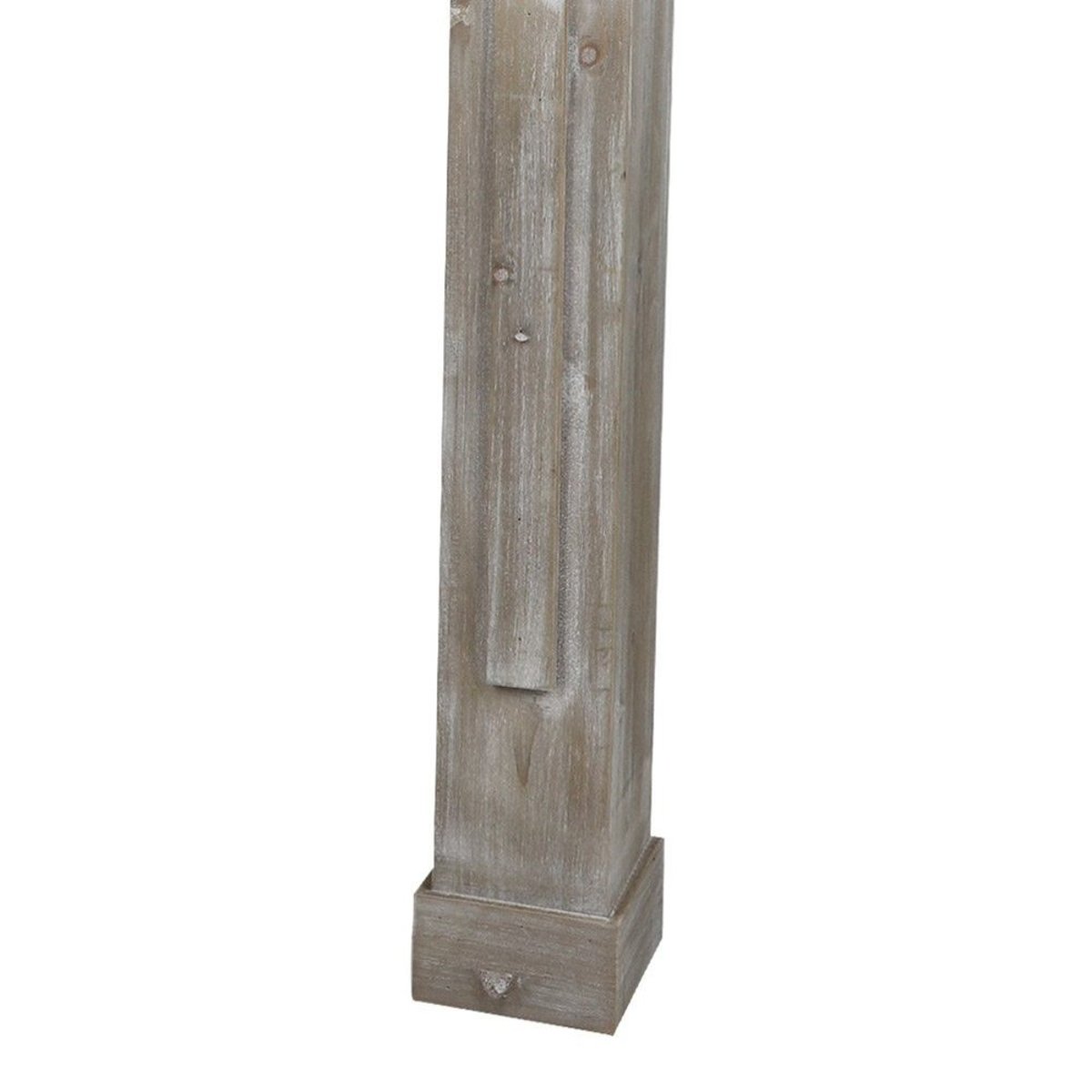 Contour de cheminée bois Cottage blanc céruse gris, DECORATIE