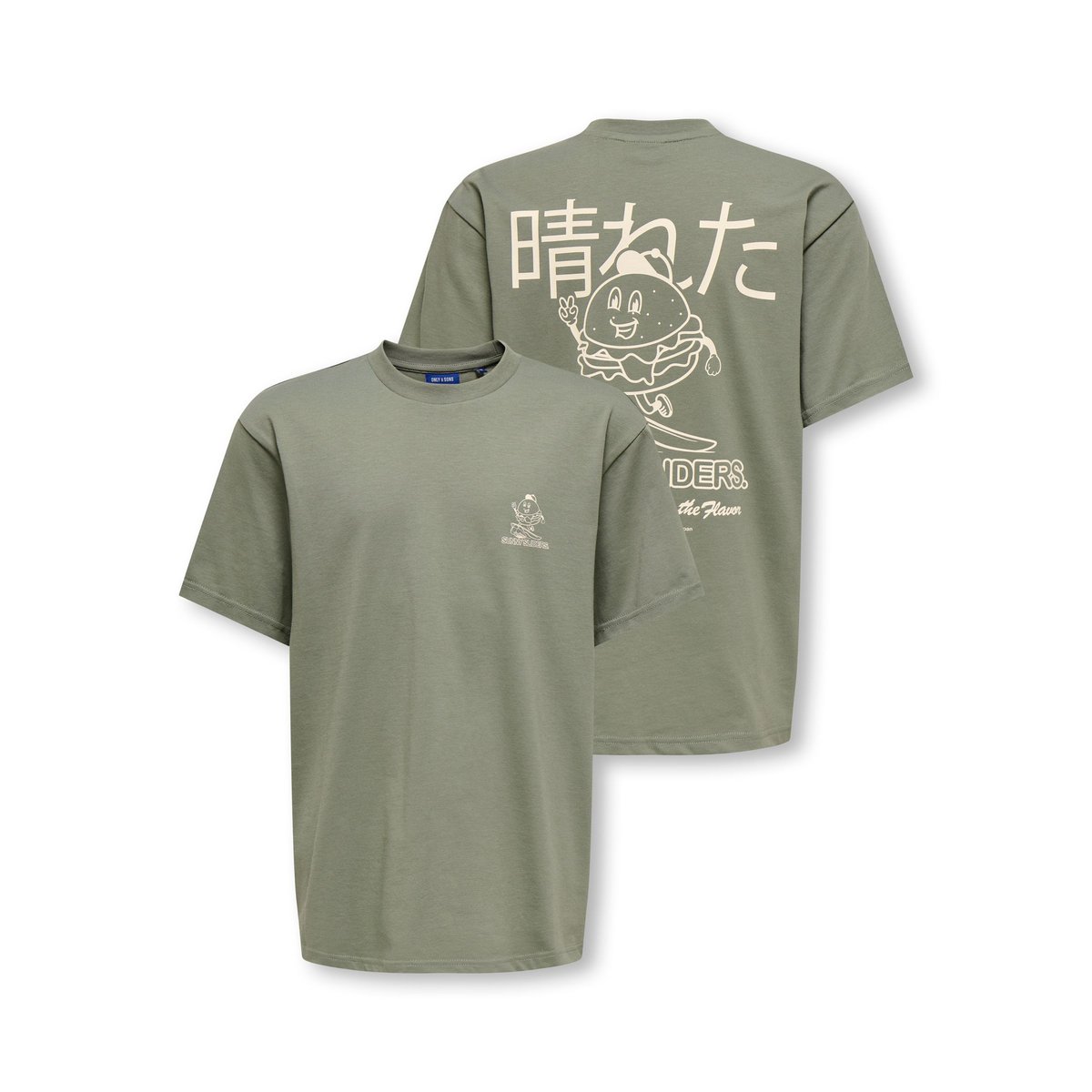 T-Shirt agave green, ONLY & SONS JUNIOR