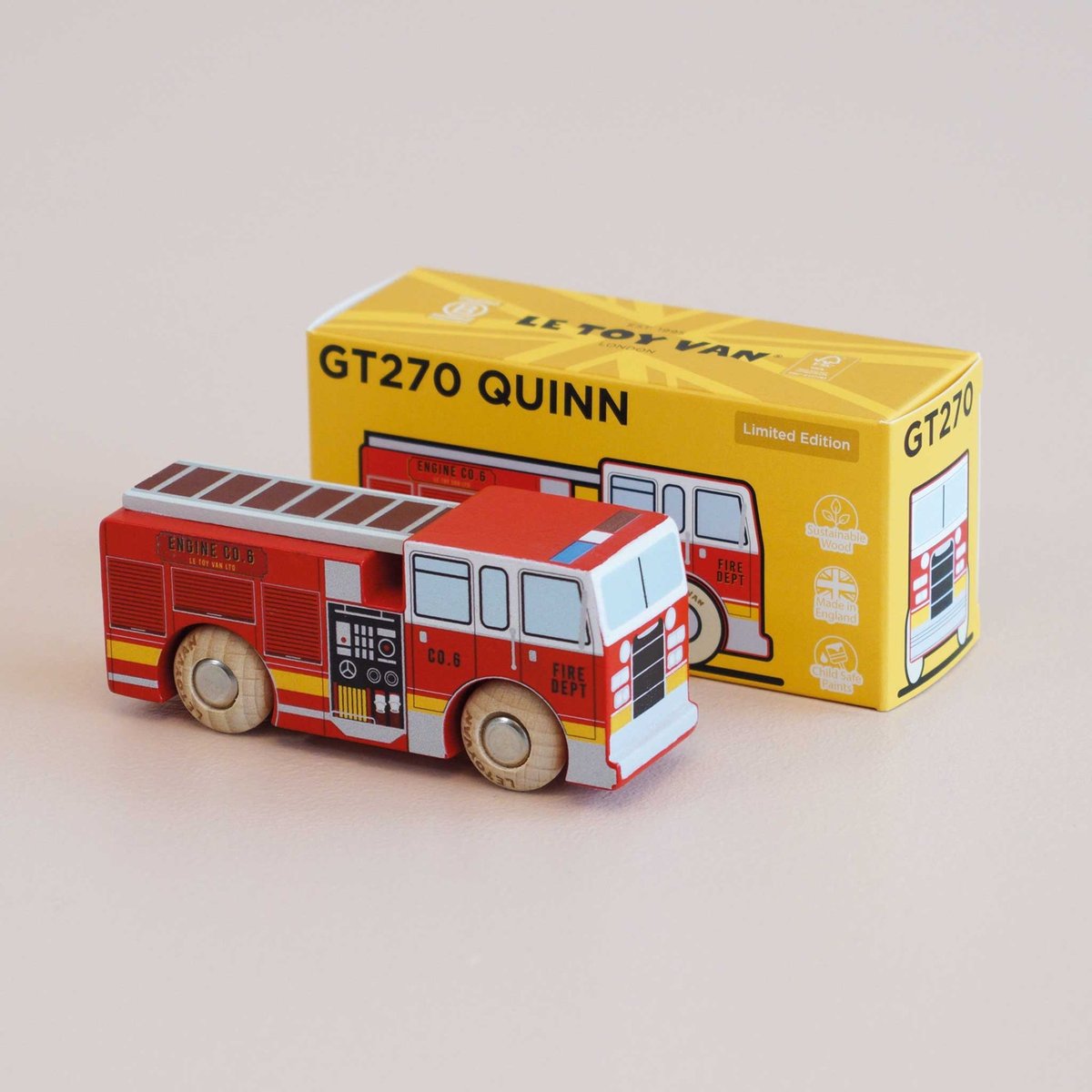 Camion de pompiers Quinn No 44 rouge, LE TOY VAN