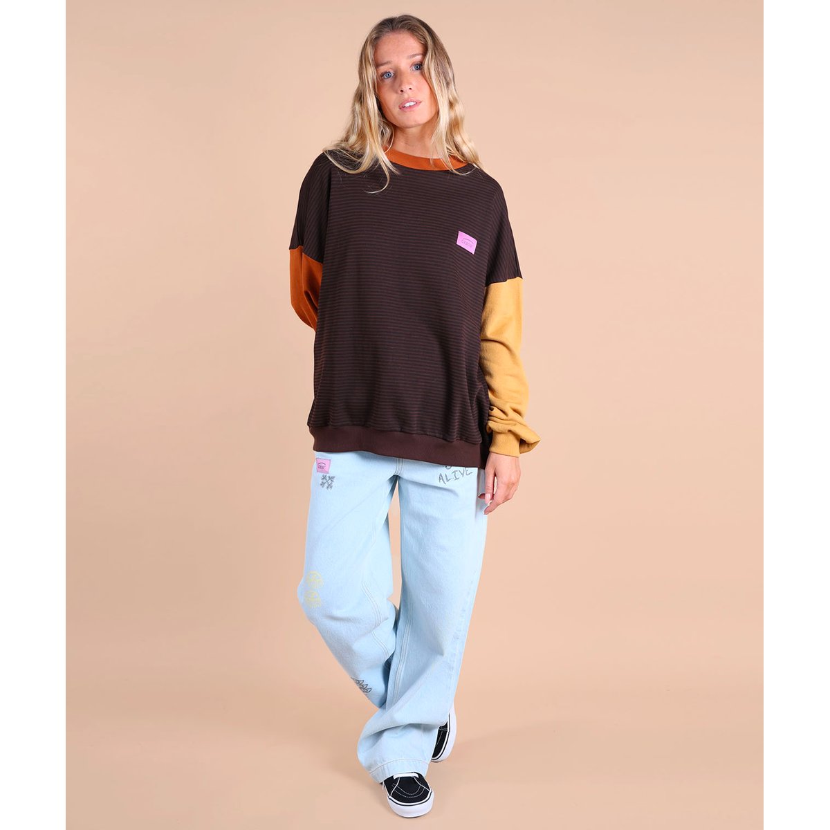 Sweatshirt rayé manches contrastée STEVE multicolore, OXBOW