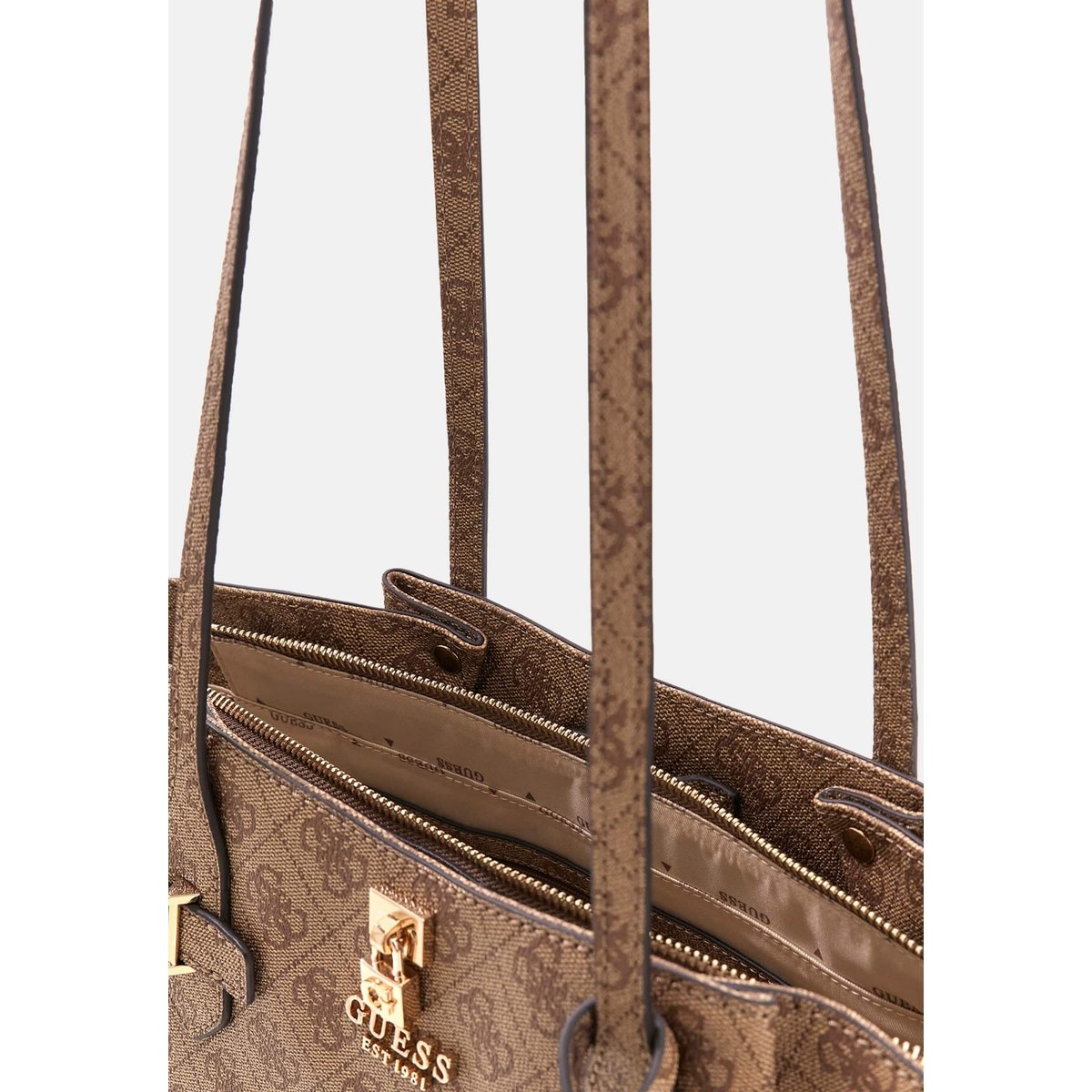 Sac Porté Épaule Logo Yesba beige multi, GUESS