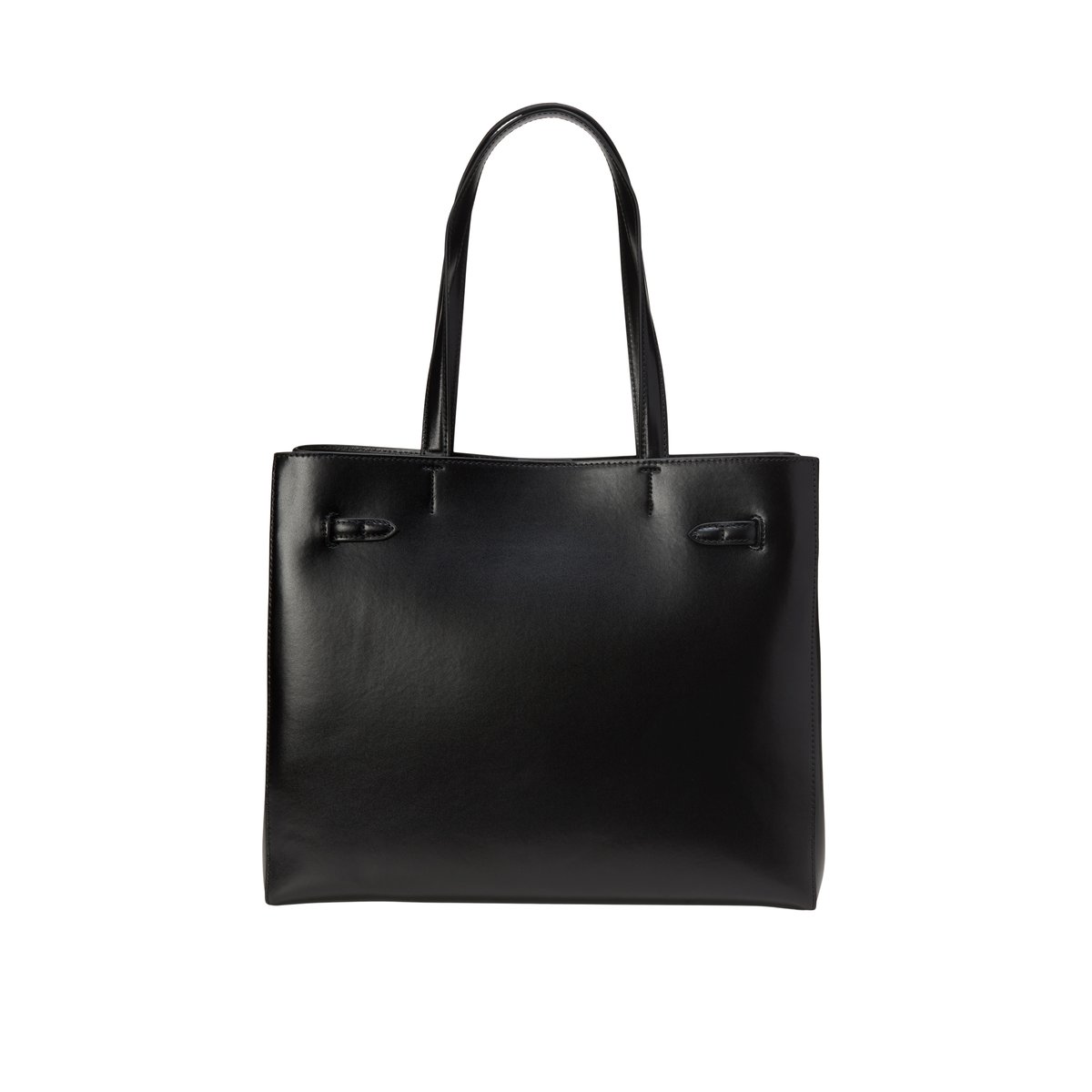 Shopper en cuir de vache noble noir, MARC O'POLO