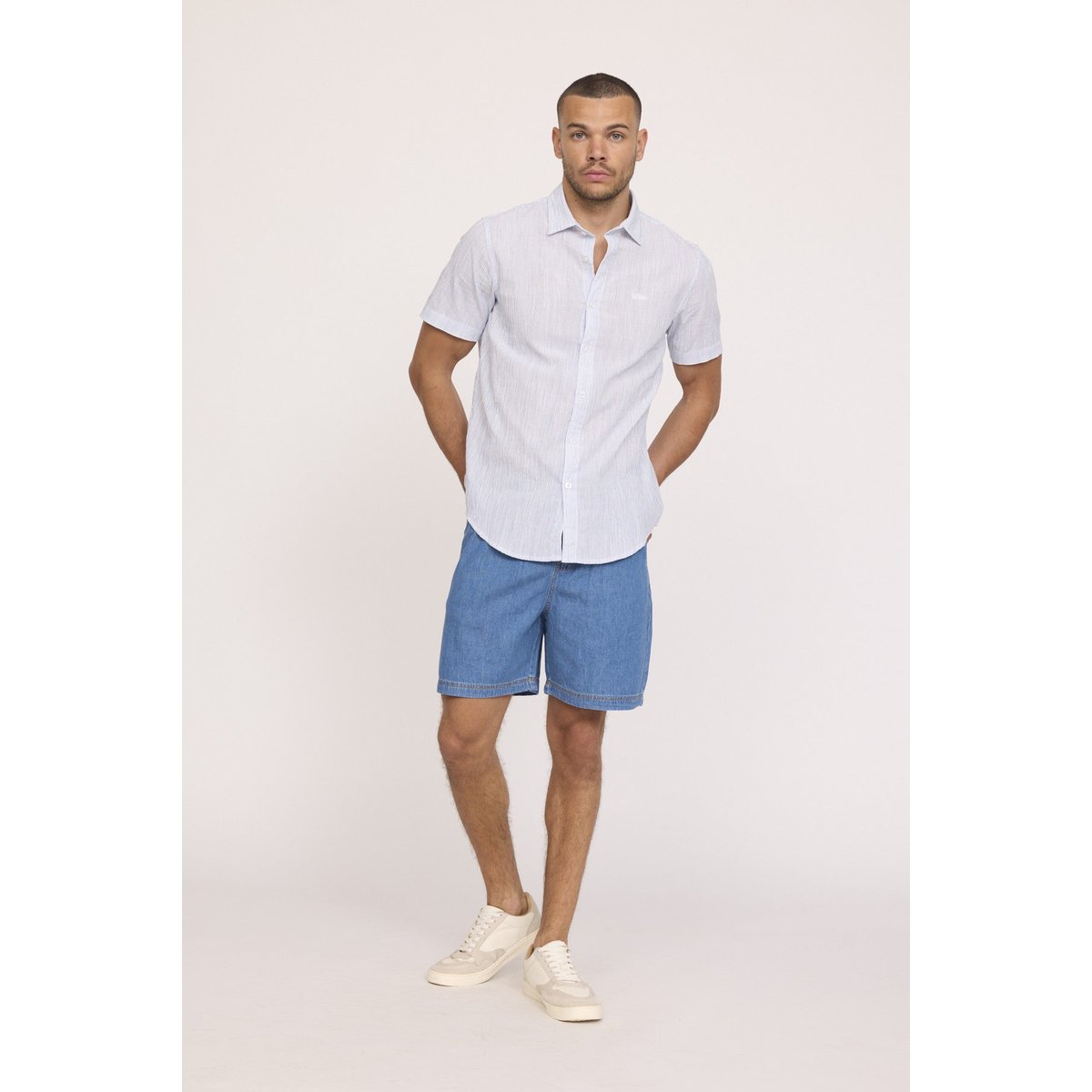 Short coton regular NORY bleu, LEE COOPER