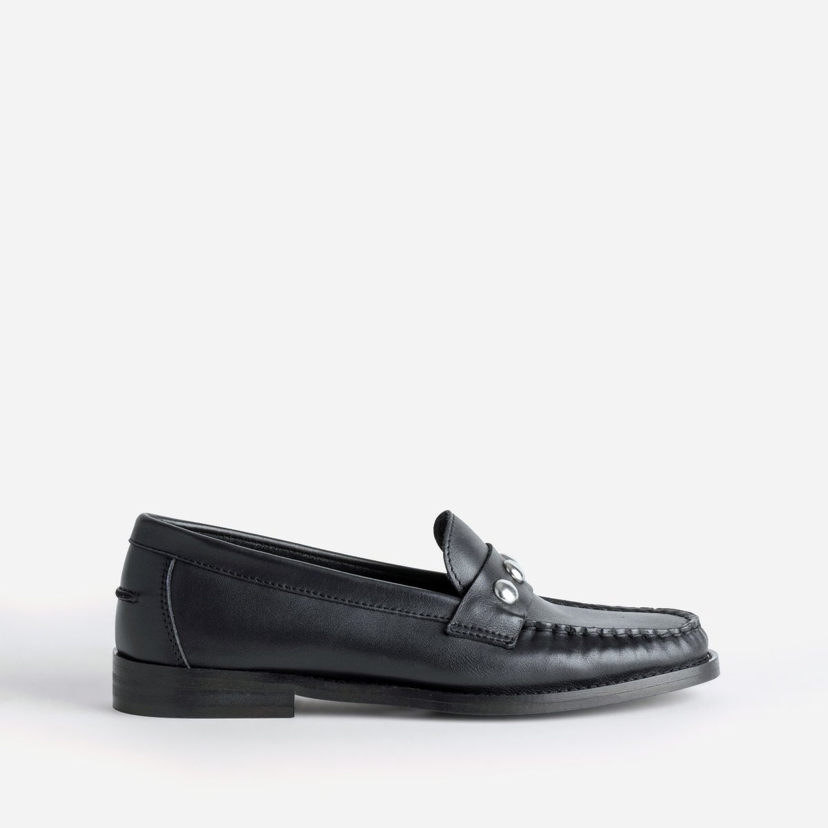 Mocassin en cuir JAMAL noir, ERAM
