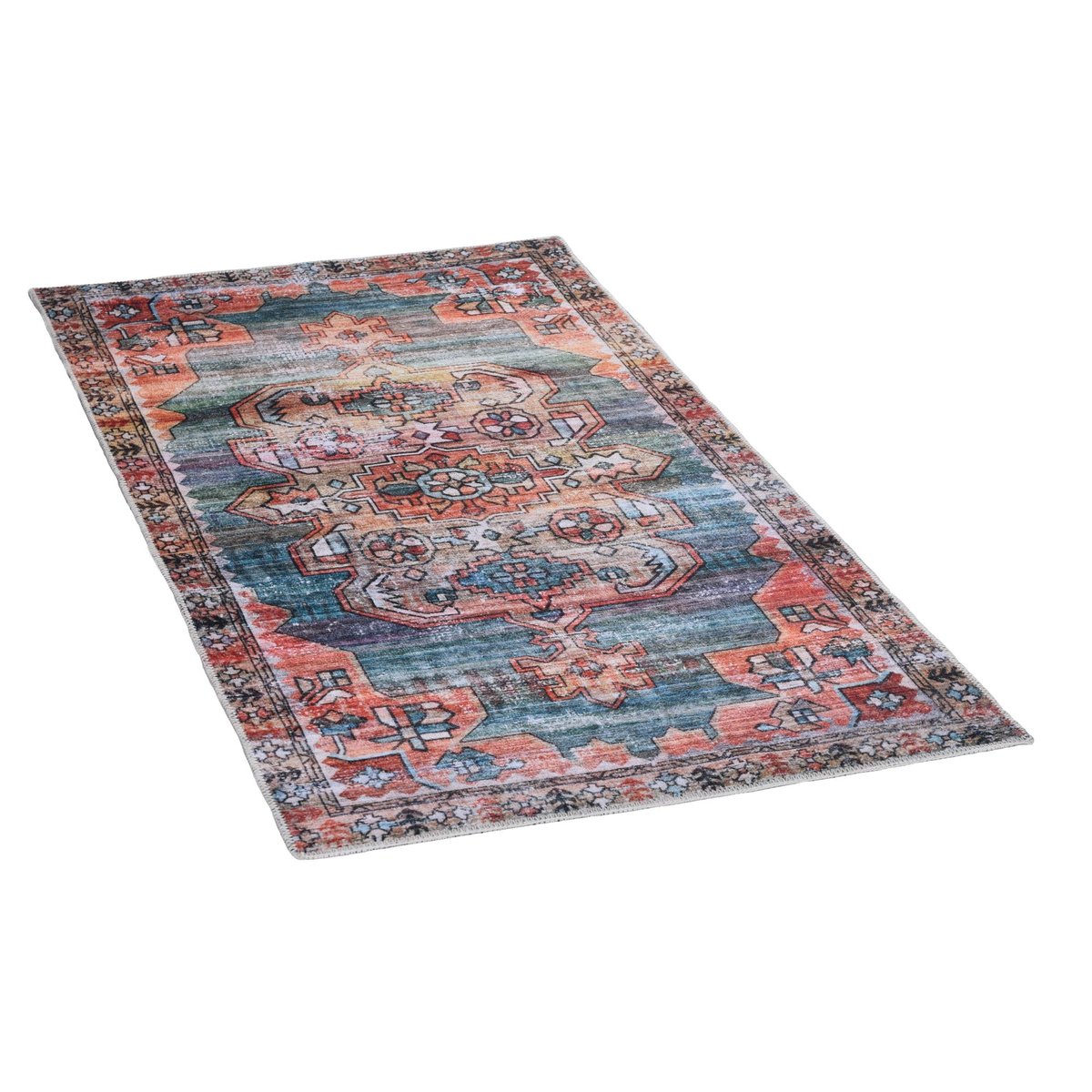 Tapis floral tissé plat - ADARA multicolore, GINO FALCONE