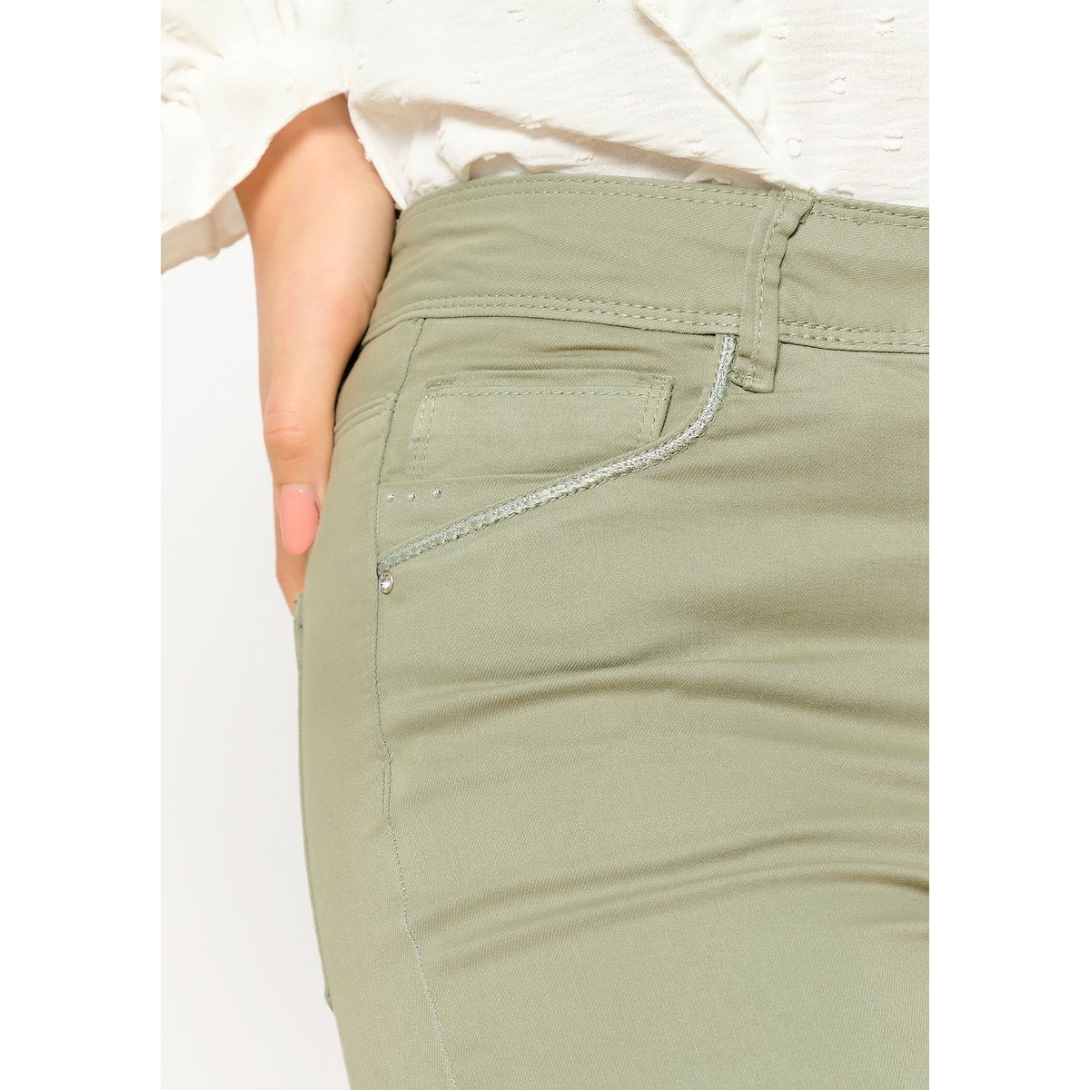 Pantalon slim khaki, LOLALIZA