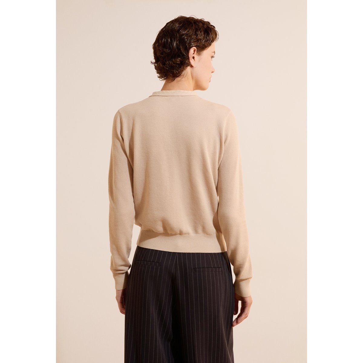 ETAM PULL STEPHANE - CARDI ML beige, ETAM