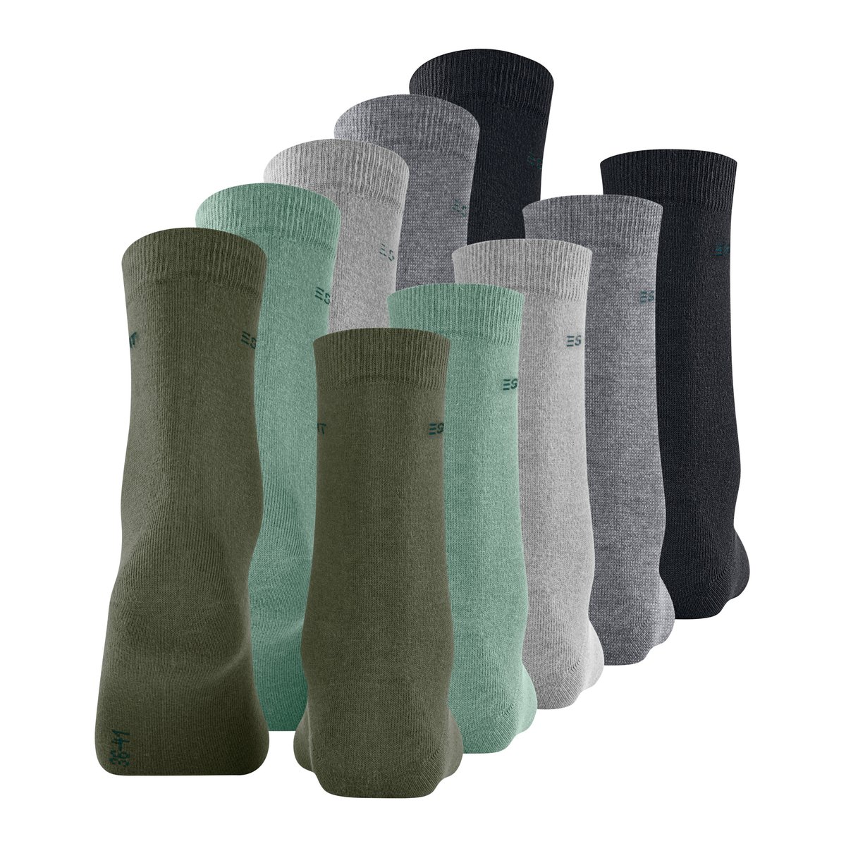 Chaussettes Solid-Mix 5-Pack Opaque différentes couleurs, ESPRIT