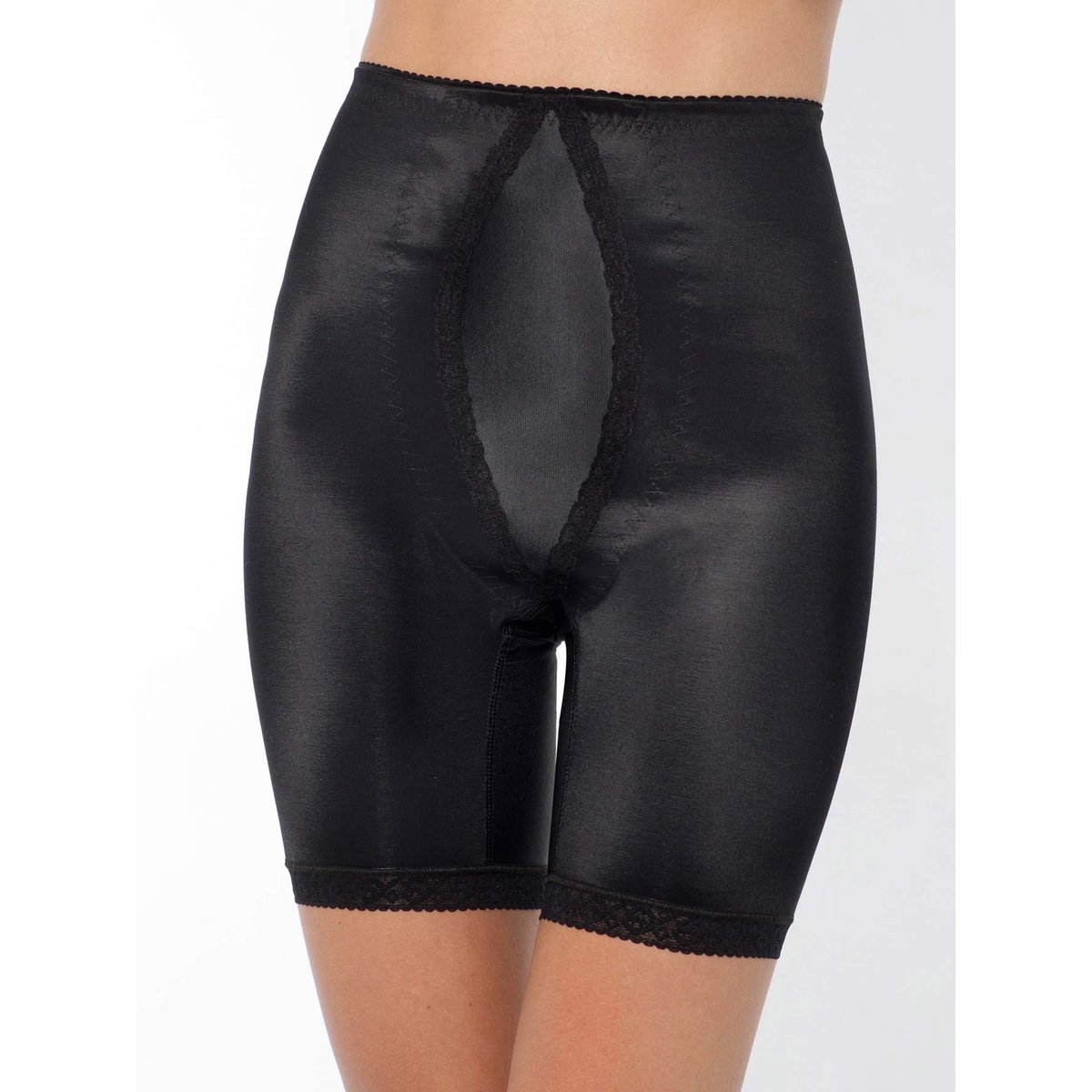 Panty à plastron ventral gainant noir, DAXON