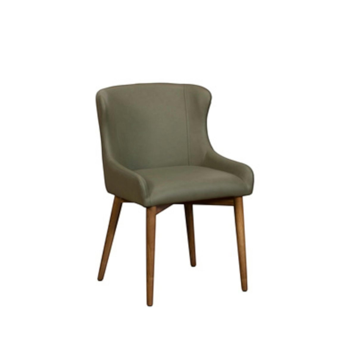 Chaise vintage dossier enveloppant (lot de 2) LARIO vert, PIER IMPORT