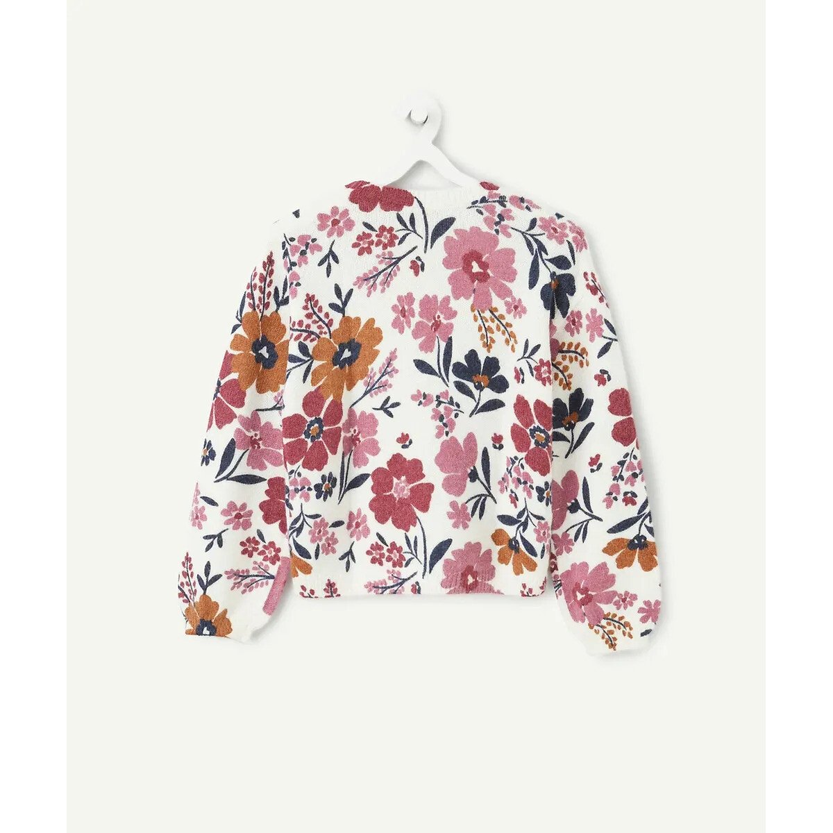 Pull imprimé fleuri imprimé écru, TAPE A L'OEIL