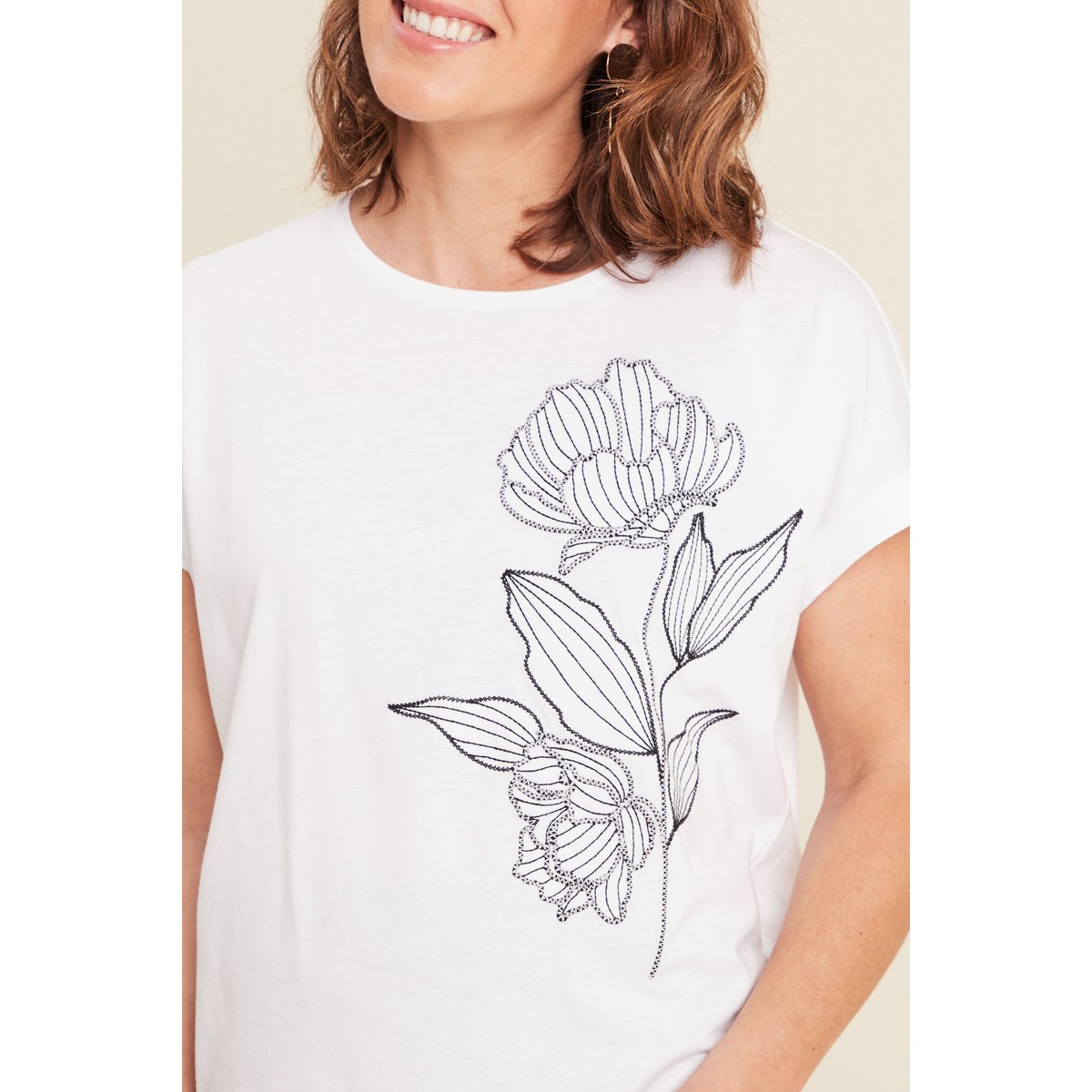 T-shirt manches courtes blanc, BREAL