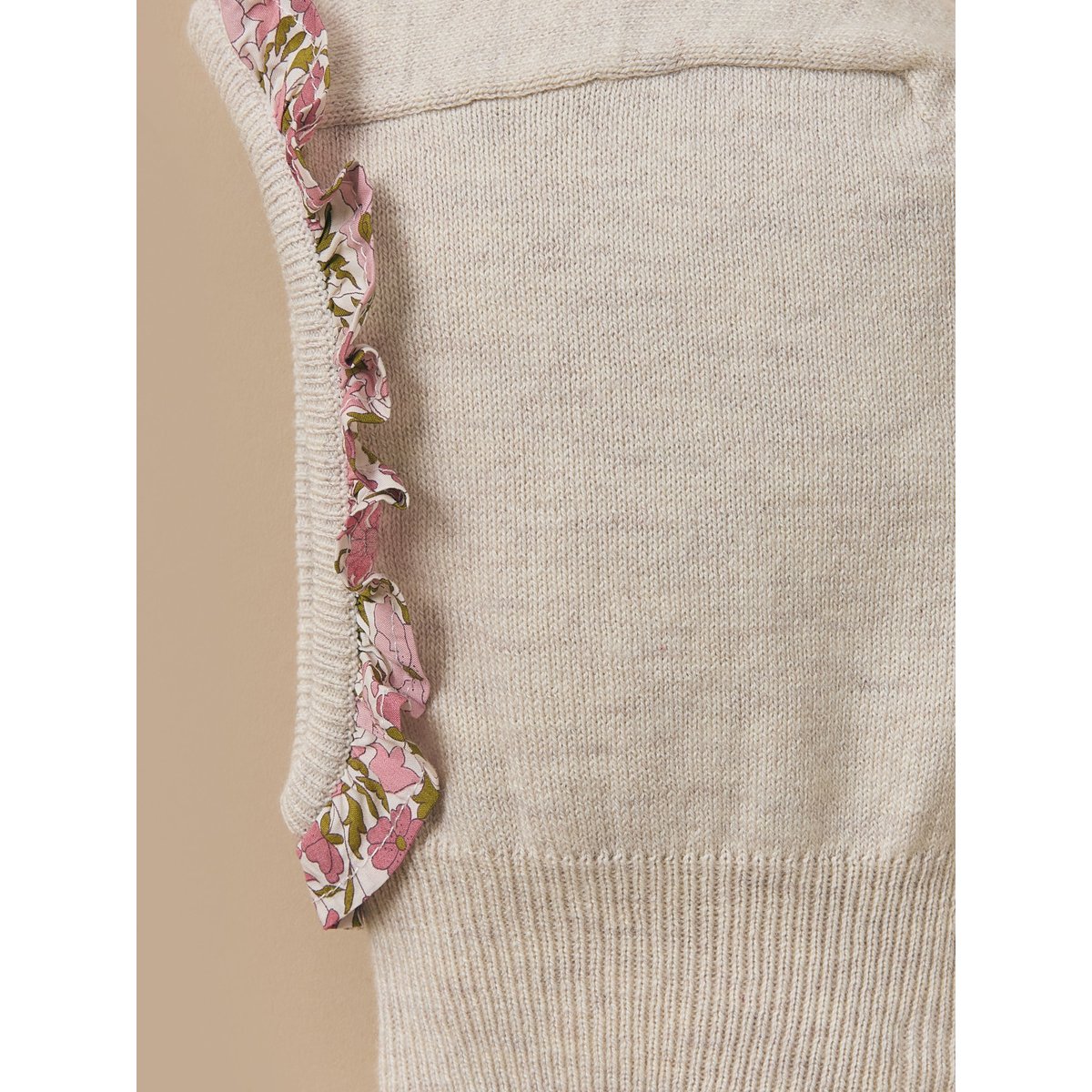 Cagoule avec volant en tissu Liberty liberty poppy and daisy, CYRILLUS