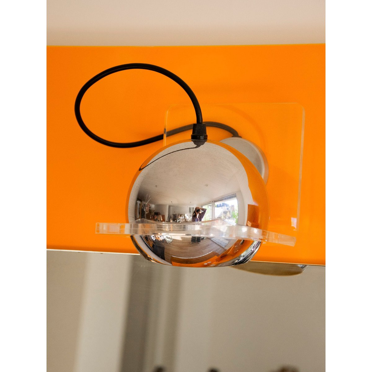 Étagère au style Space-Age Isabelle N°345 - Bon état jaune, DEBONGOUT