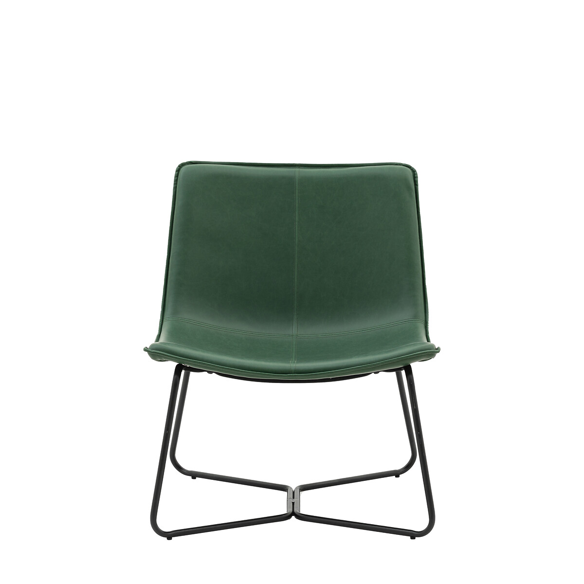 Hines Industrial Faux Leather Lounge Chair green, ÉDITÉ