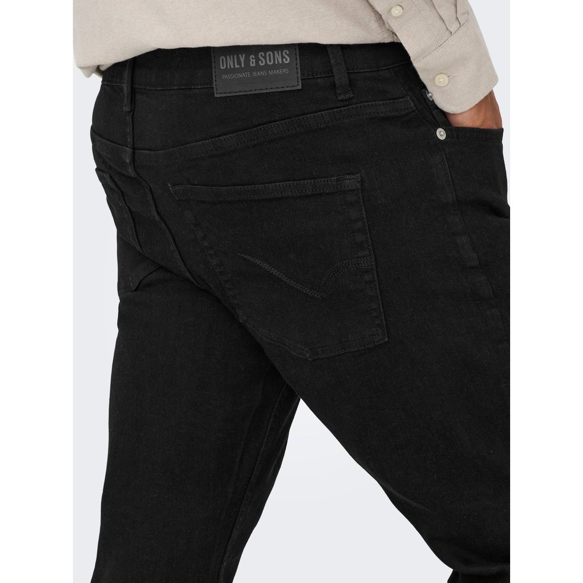 Coupe Regular black denim 1, ONLY & SONS